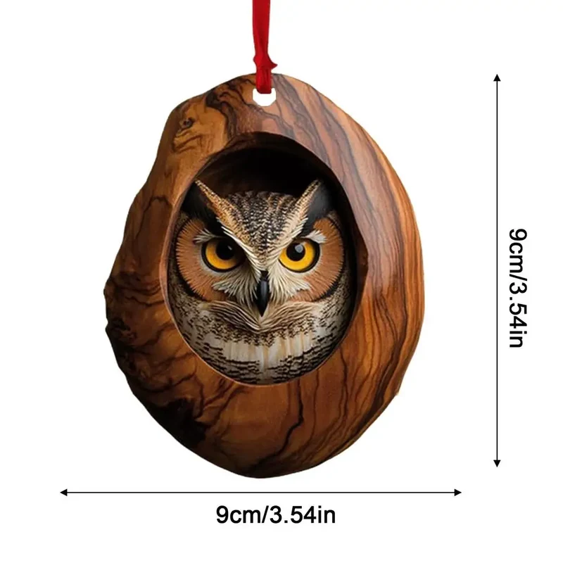 FaunaFest Dierenornamenten – Acryl Kersthangers met 3D-Effect, Lichtgewicht & Duurzaam voor Feestelijke Decoratie