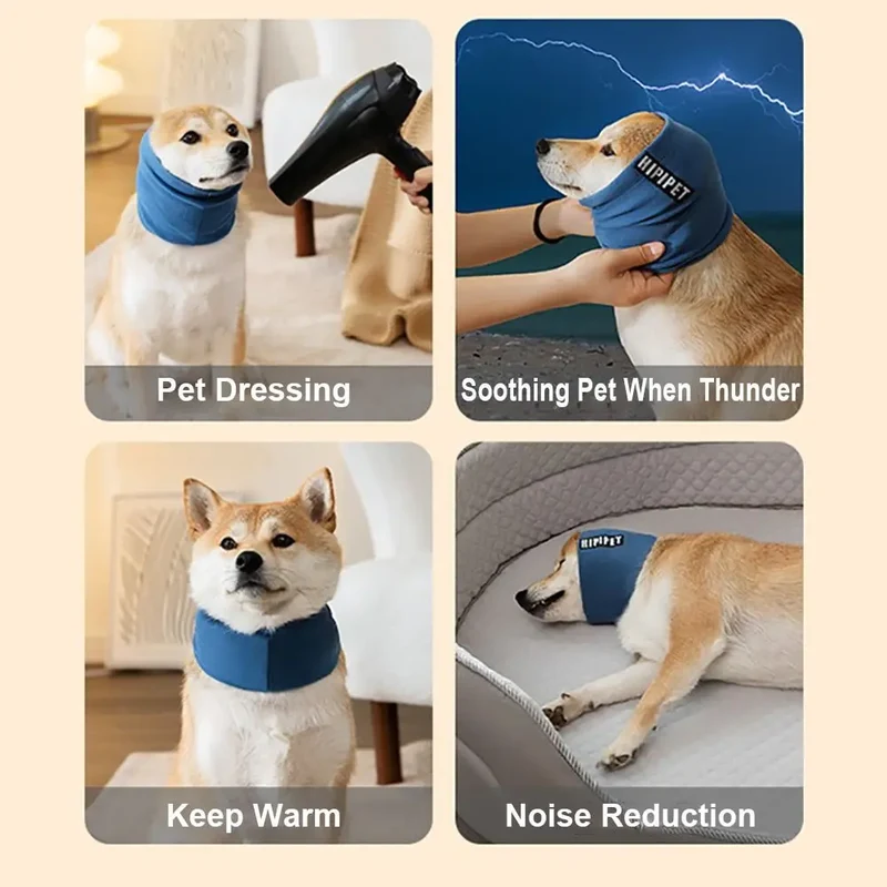 Hond Oorbeschermers voor Comfort en Geluidsreductie – Zachte & Ademende Bescherming voor Huisdieren