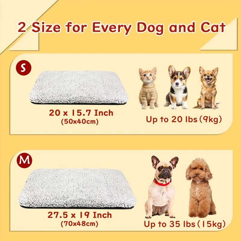 Zelfverwarmend huisdierenbed voor honden en katten – Zacht, antislip & wasbaar