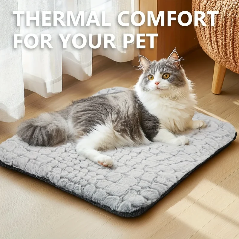 Zelfverwarmend huisdierenbed voor honden en katten – Zacht, antislip & wasbaar