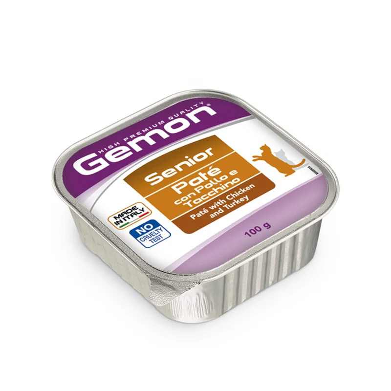 Gemon Gatto Paté con Pollo e Tacchino – Senior