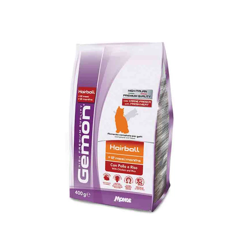 Gemon Gatto Hairball con Pollo e Riso
