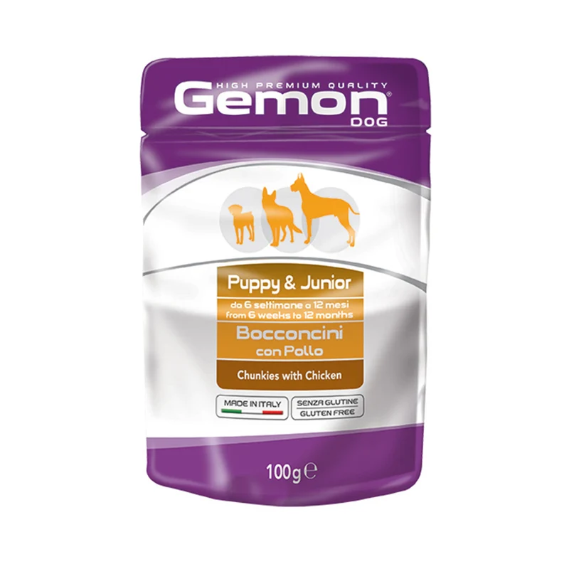 Gemon Bocconcini con Pollo – Puppy & Junior