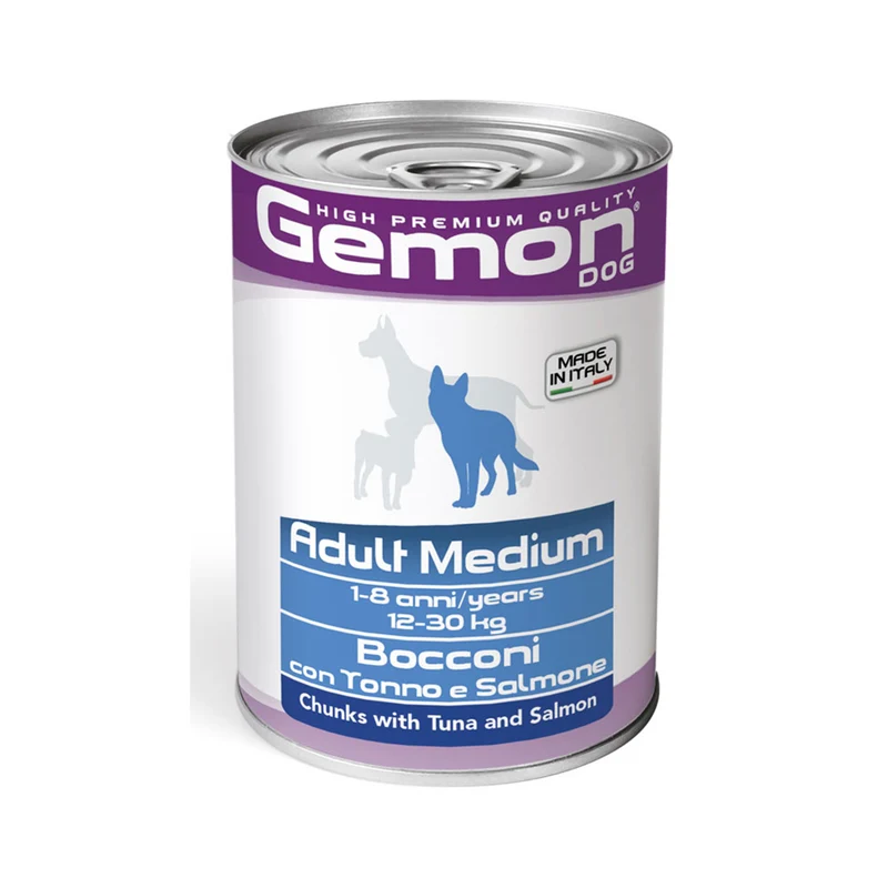 Gemon Bocconi con Tonno e Salmone – Adult Medium