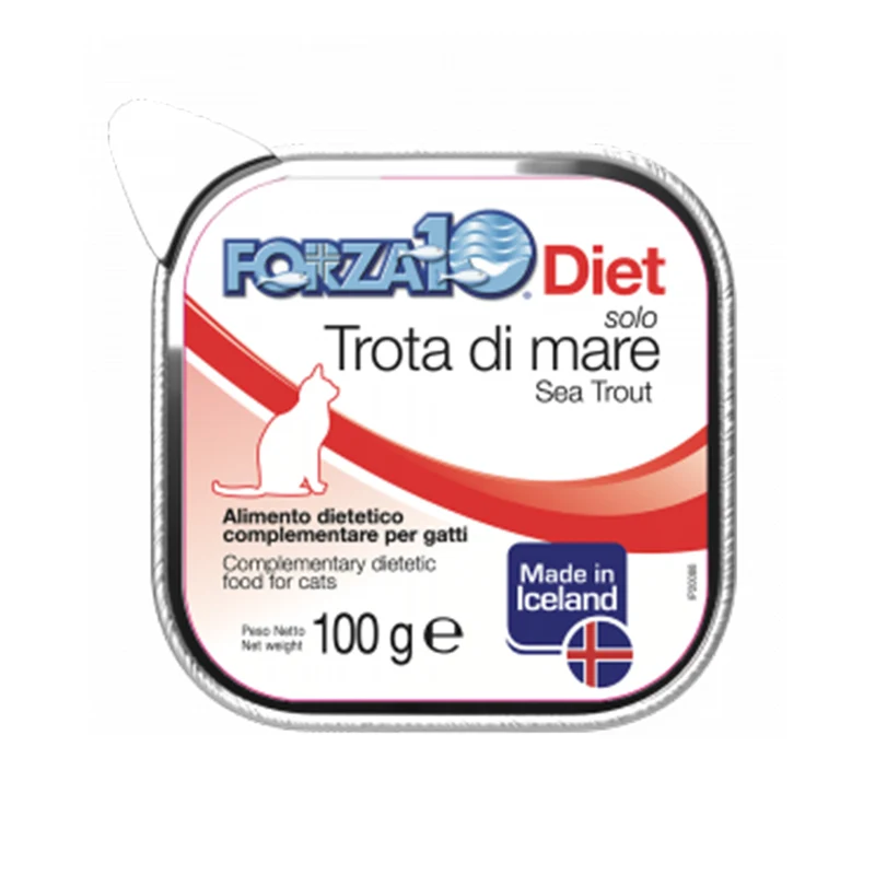 Forza10 umido Gatto Solo Diet Trota di mare