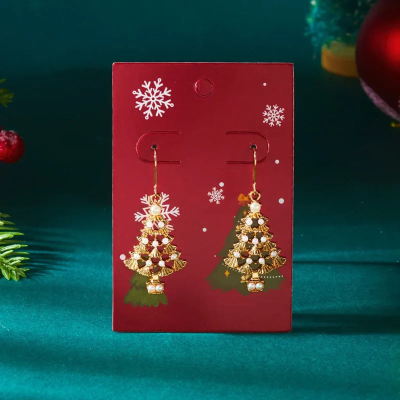 Glitzora Kerstoorbellen – Rhinestone Kerstboom Design, Lichtgewicht & Feestelijke Glamour