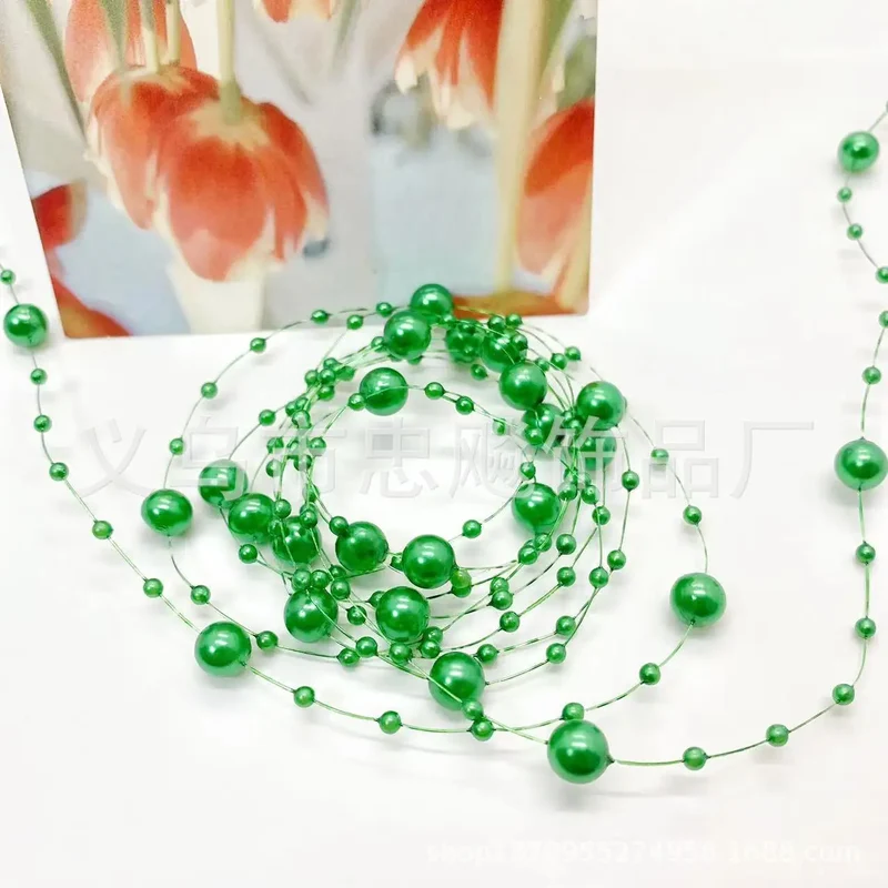 Festiglow Bead String – 5 Meter Kralenslinger, Duurzaam & Kleurrijk voor Kerst en Feestdecoratie
