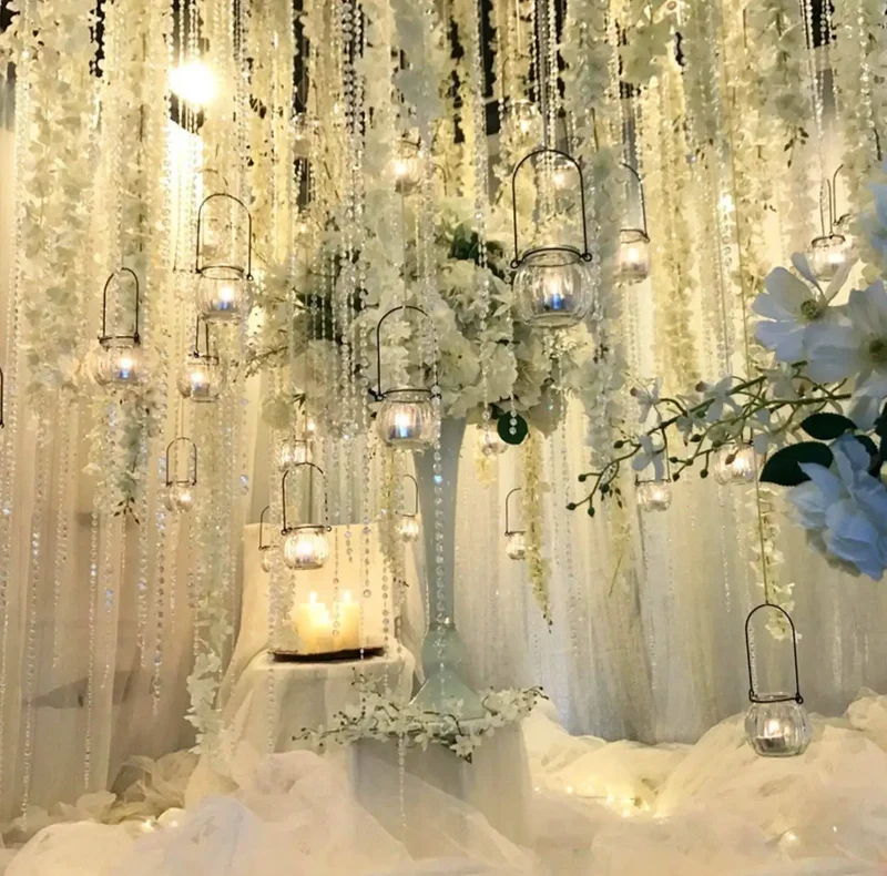 Festiglow Bead String – 5 Meter Kralenslinger, Duurzaam & Kleurrijk voor Kerst en Feestdecoratie