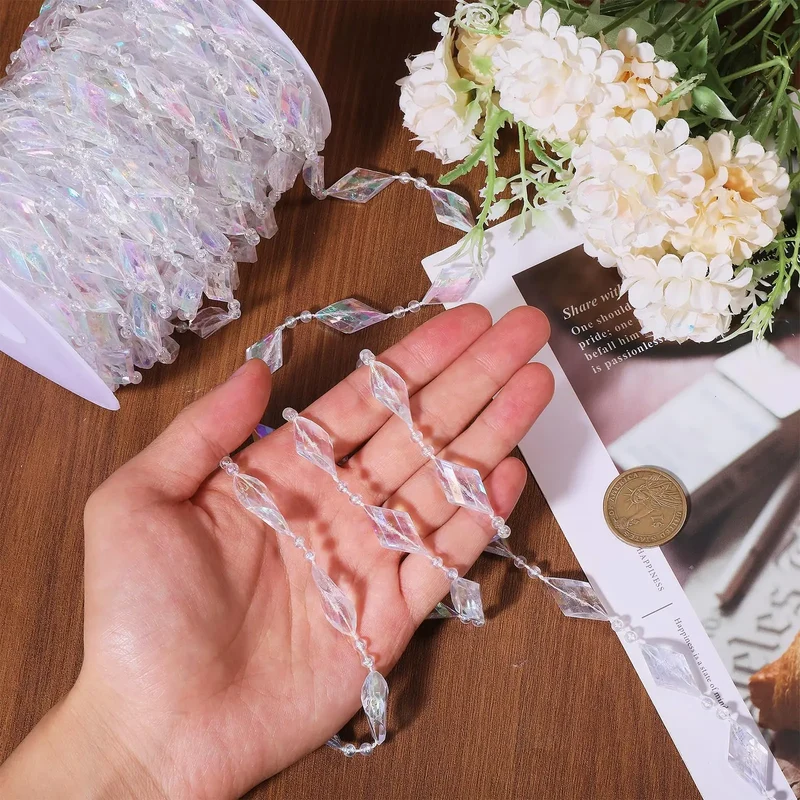 Festiglow Bead String – 5 Meter Kralenslinger, Duurzaam & Kleurrijk voor Kerst en Feestdecoratie