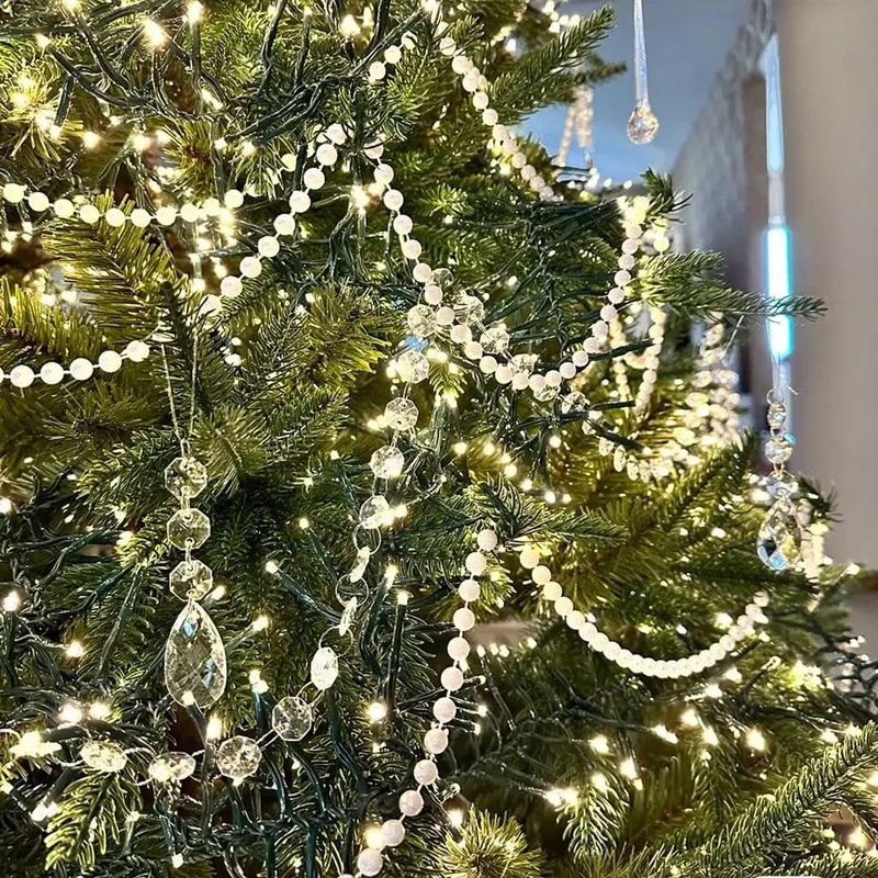 Festiglow Bead String – 5 Meter Kralenslinger, Duurzaam & Kleurrijk voor Kerst en Feestdecoratie