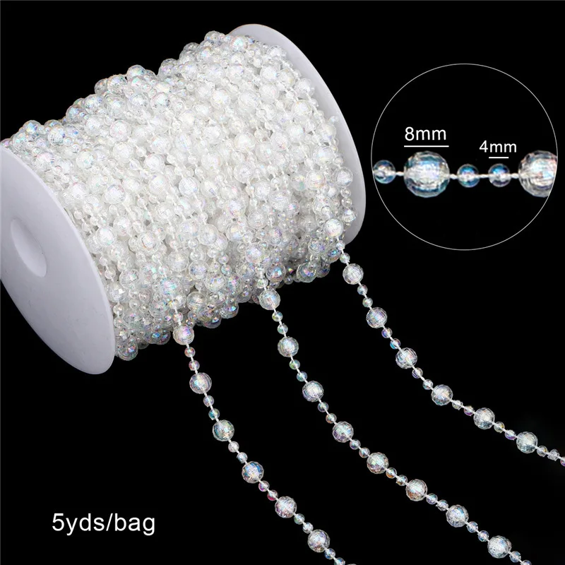 Festiglow Bead String – 5 Meter Kralenslinger, Duurzaam & Kleurrijk voor Kerst en Feestdecoratie