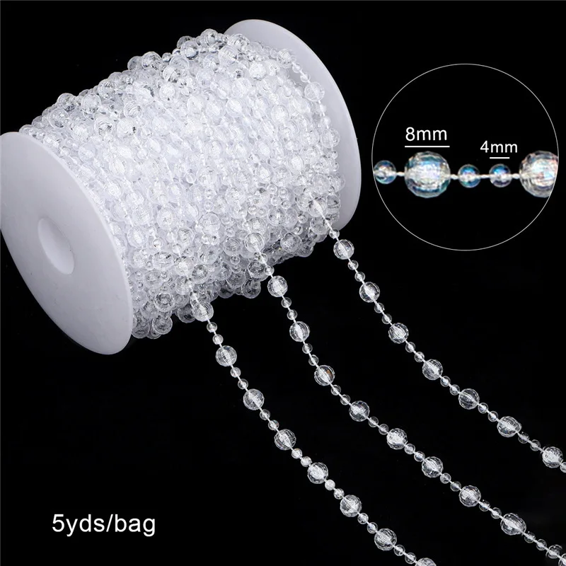 Festiglow Bead String – 5 Meter Kralenslinger, Duurzaam & Kleurrijk voor Kerst en Feestdecoratie