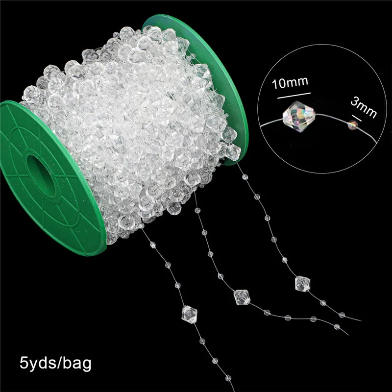 Festiglow Bead String – 5 Meter Kralenslinger, Duurzaam & Kleurrijk voor Kerst en Feestdecoratie