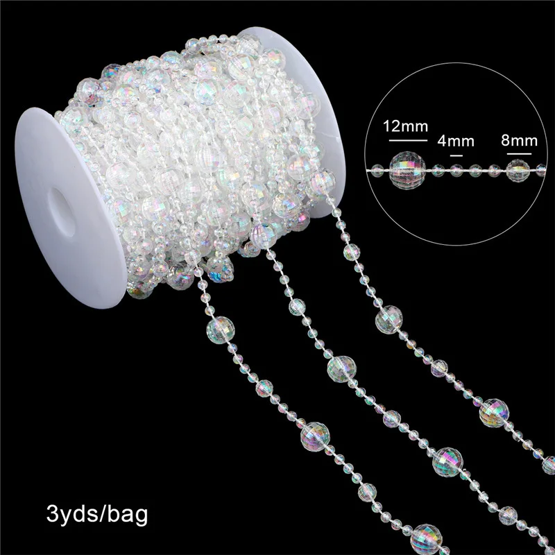 Festiglow Bead String – 5 Meter Kralenslinger, Duurzaam & Kleurrijk voor Kerst en Feestdecoratie