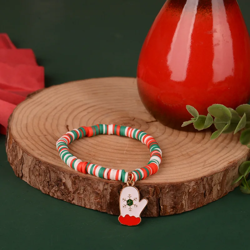 Aureline Kerstarmband – Verstelbare Armband met Santa Claus & Sneeuwvlok, Feestelijk & Elegant Design