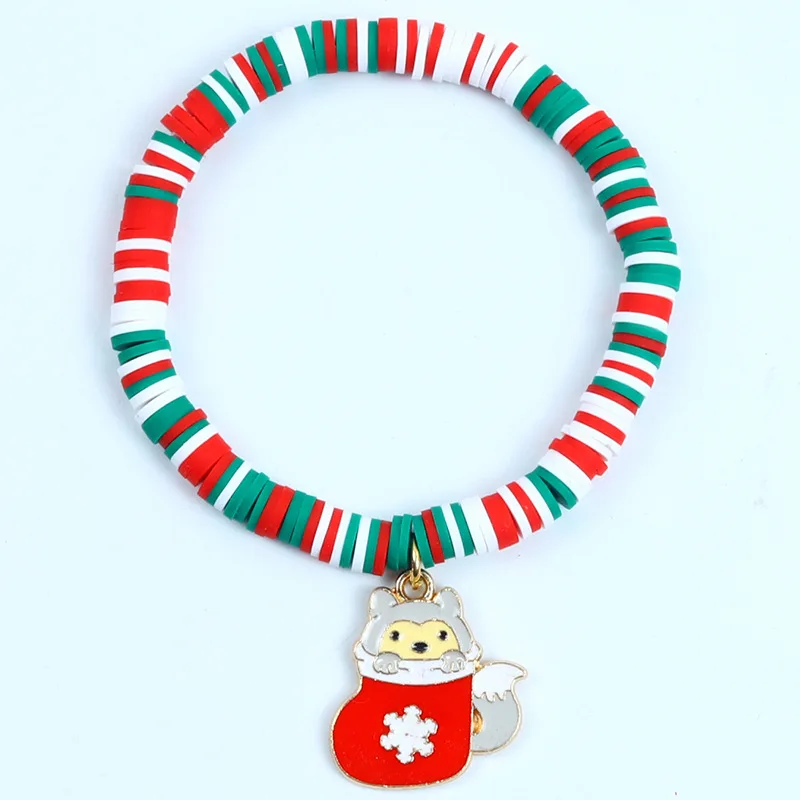 Aureline Kerstarmband – Verstelbare Armband met Santa Claus & Sneeuwvlok, Feestelijk & Elegant Design