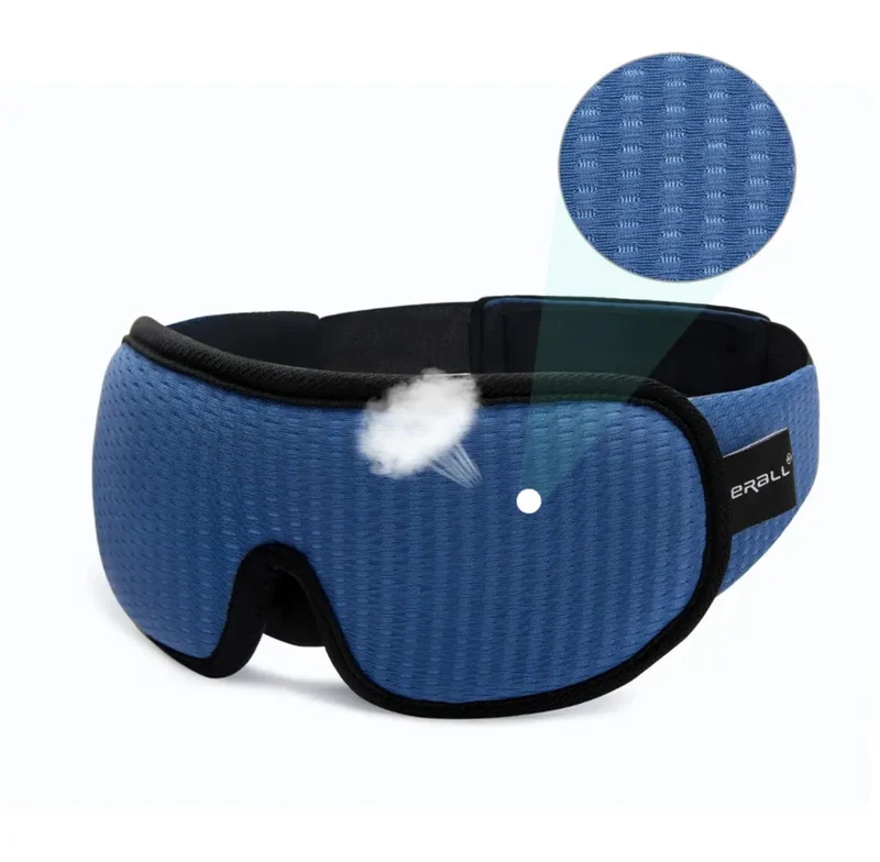 DreamEase Slaapmasker – 3D Ademend Lichtdicht Masker met Verstelbare Pasvorm