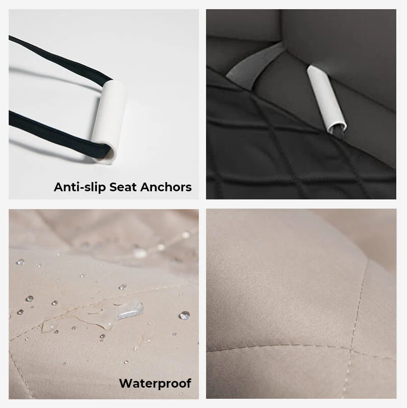 Auto hondenbed – Waterbestendige autostoelhoes met antislip & veiligheidsriem