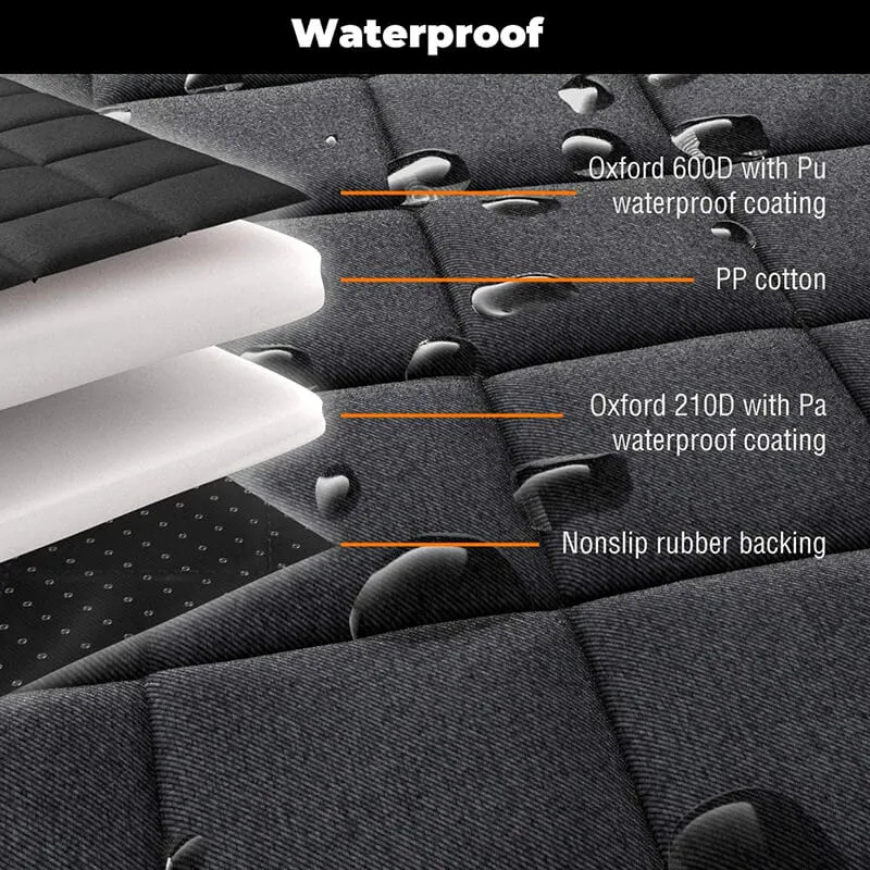 Auto hondenbed – Waterbestendige autostoelhoes met antislip & veiligheidsriem