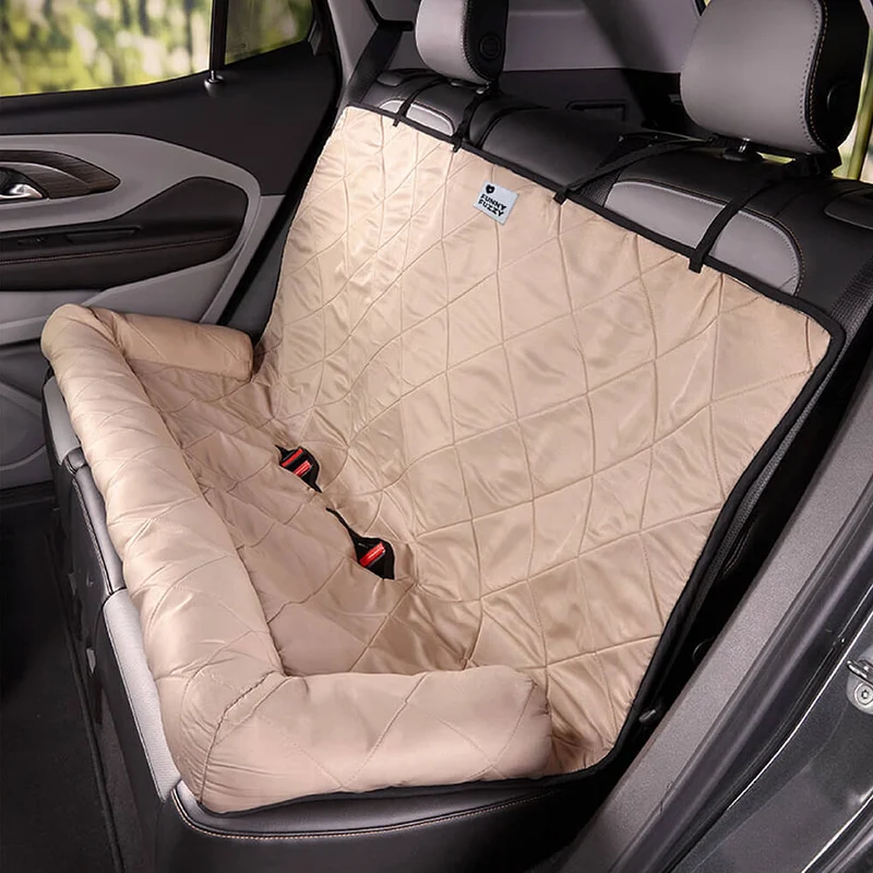 Auto hondenbed – Waterbestendige autostoelhoes met antislip & veiligheidsriem