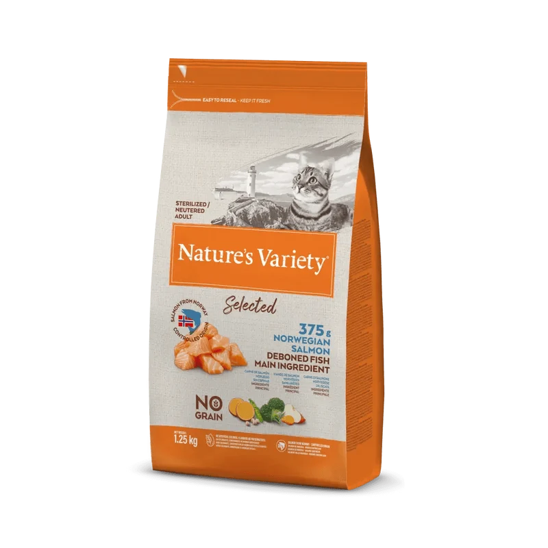 Nature's Variety no grain adult sterilised salmone norvegese