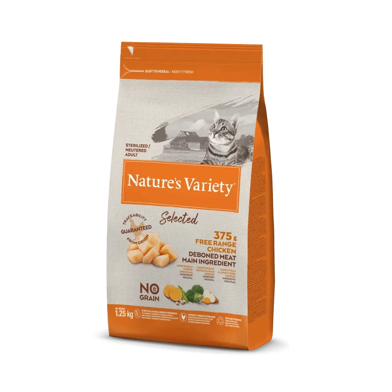 Nature's Variety no grain adult sterilised pollo allevato a terra