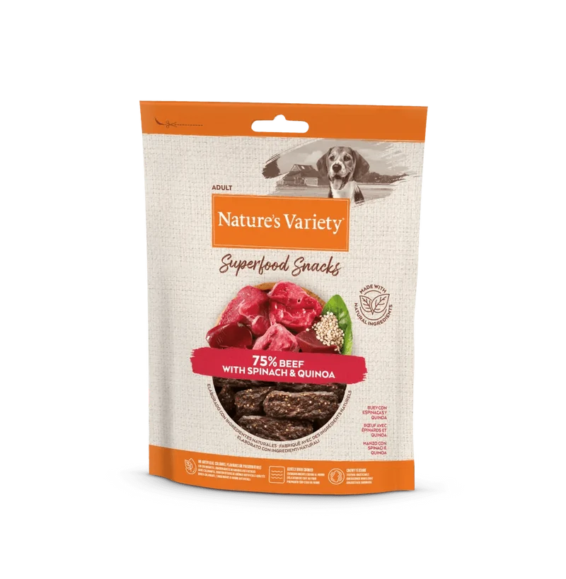 Nature's Variety superfood snacks manzo