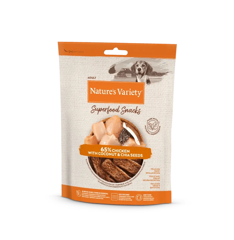 Nature's Variety superfood snacks pollo