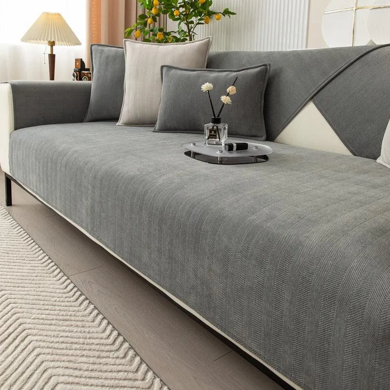 Bankhoes Antislip Chenille | Luxe Bescherming & Zacht Comfort