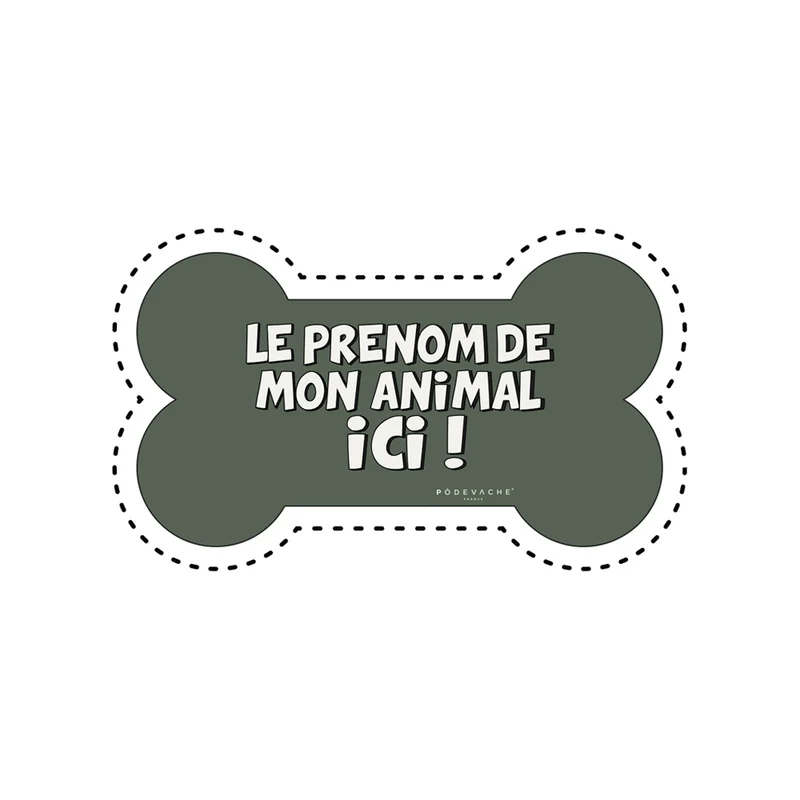 Tappetino per ciotola in vinile personalizzabile Dog S