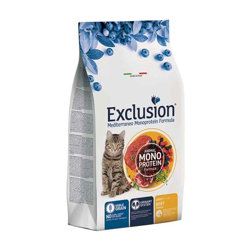 EXCLUSION MEDITERRANEO Monoproteic GATTO ADULT manzo