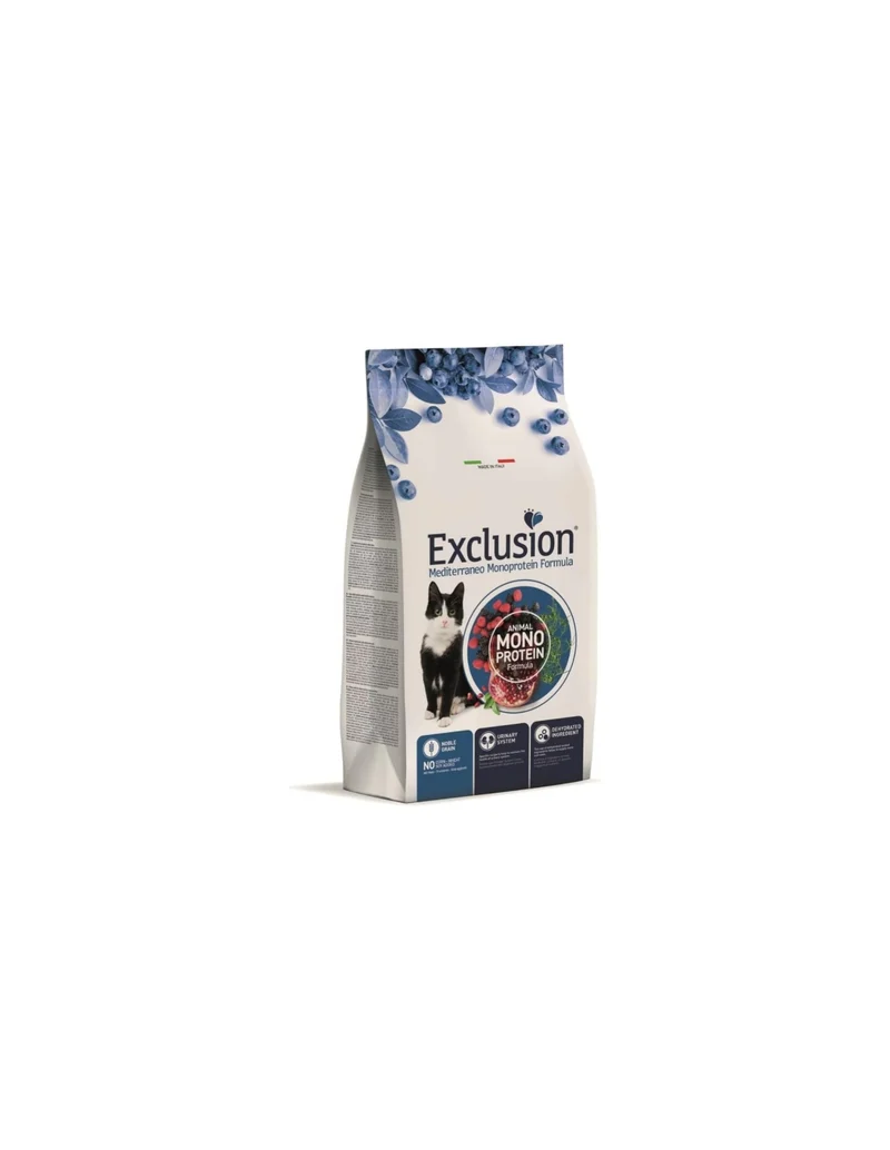 EXCLUSION MEDITERRANEO Monoproteic gatto sterilizzato al pollo