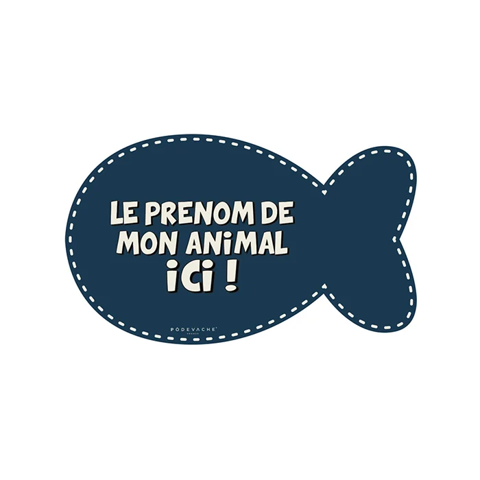Tappetino per ciotola in vinile personalizzabile Cat