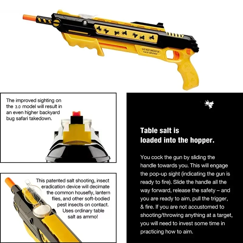 PestBlaster Zoutpistool – Compact Precisiewapen 3.0 voor Volwassenen