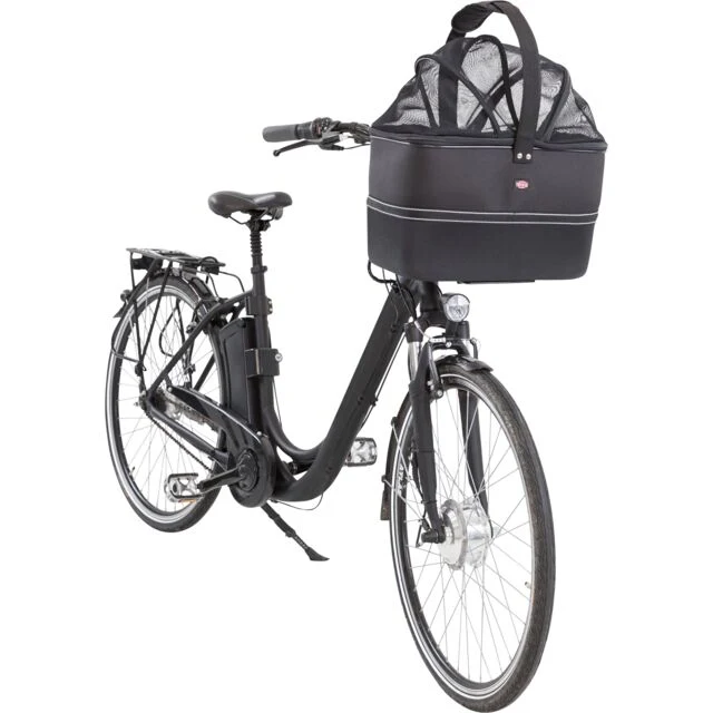 Cesto anteriore per cani per manubrio della bicicletta