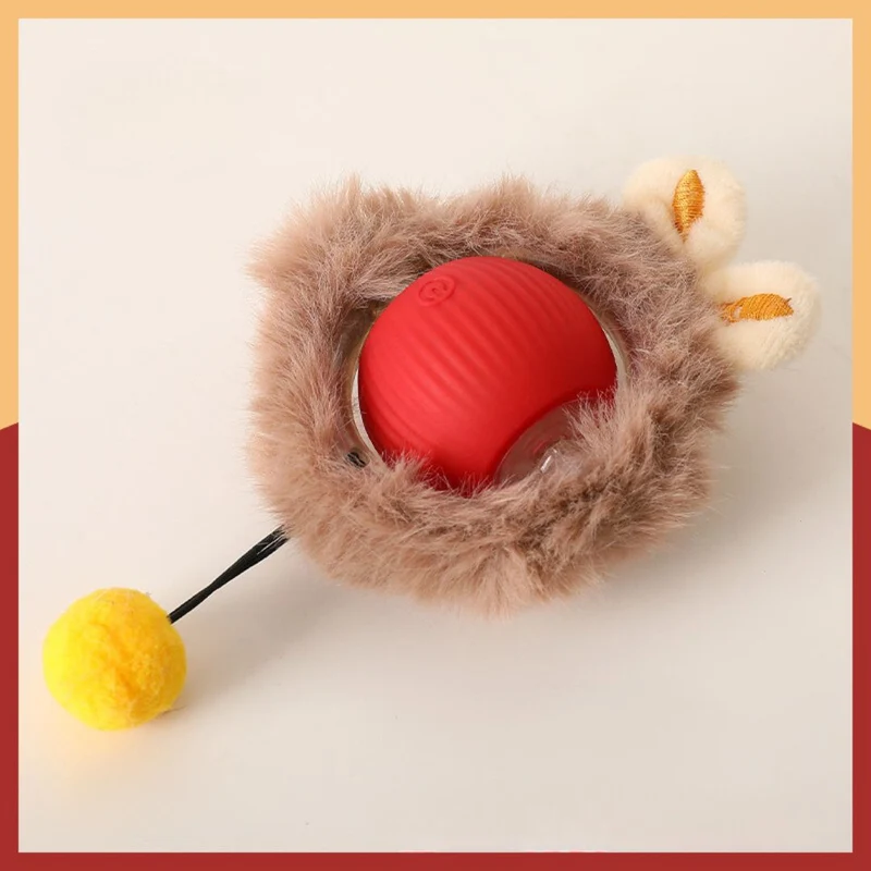 PurrPlay – Interactieve Kattenbal met Staart en Automatische Beweging