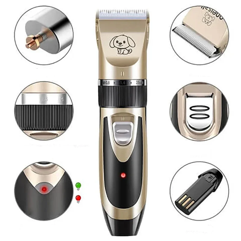 PawEase – Draadloze stille vachttrimmer set – voor honden en huisdieren