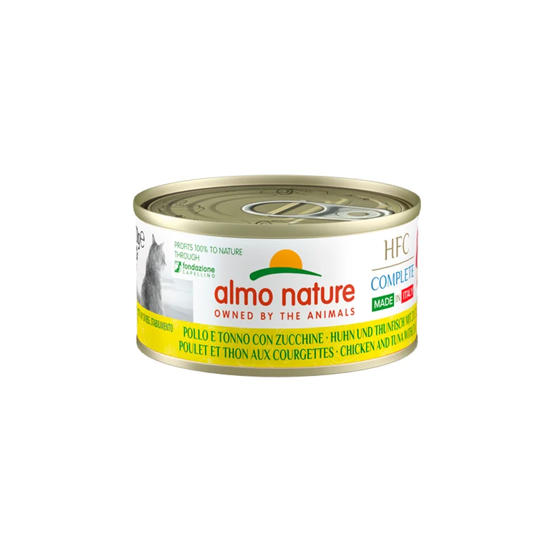 Almo Nature Cat HFC Complete Made in Italy Pollo, Tonno, Zucchine 70g