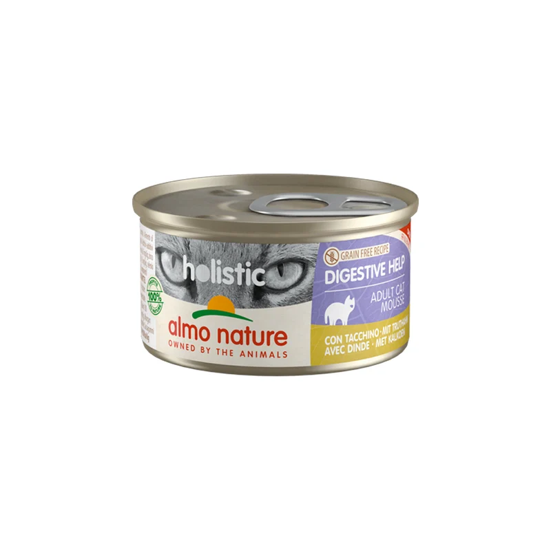 Almo Nature Cat Holistic Digestive Help 85G con tacchino