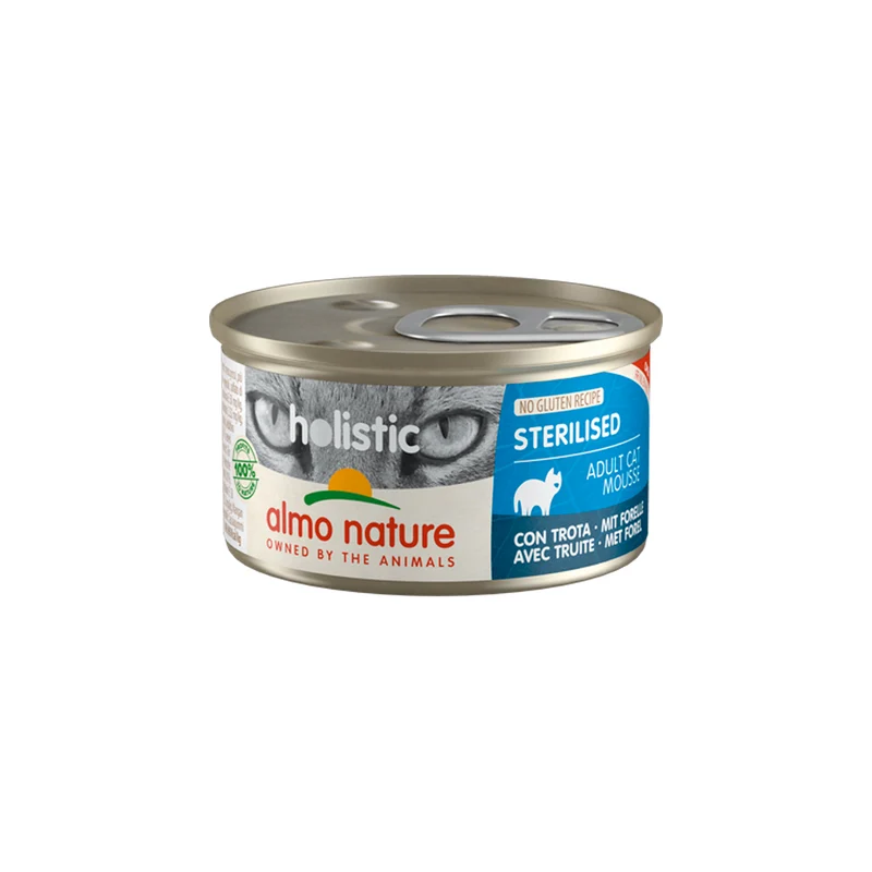 Almo Nature - Holistic Sterilised 85gr con Trota