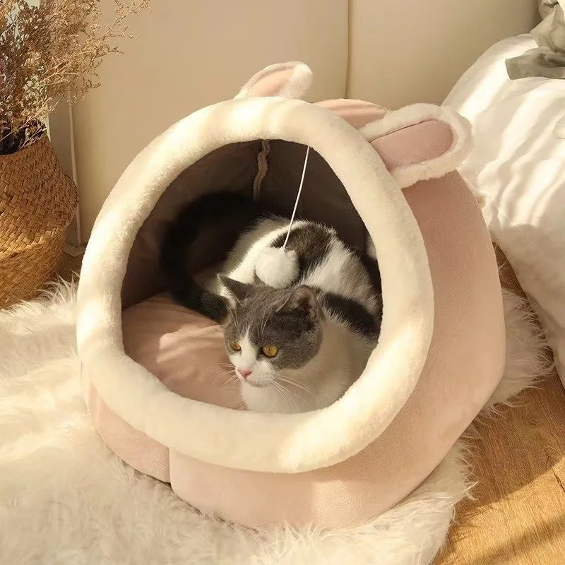 Furora – Kattenhuis Warm & Afneembaar – Voor Katten en Kleine Honden
