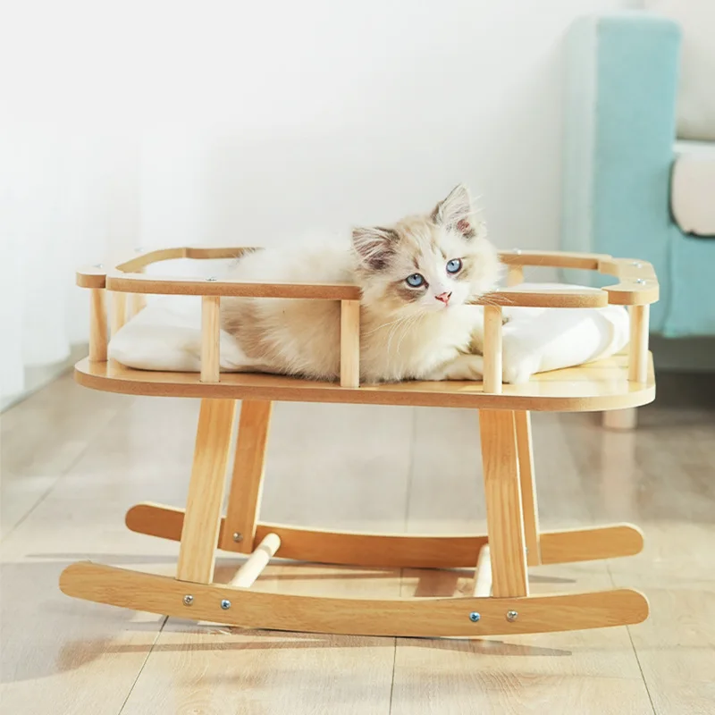 Furora – Houten Kattenhangmat Comfortabel & Duurzaam – Alle Seizoenen