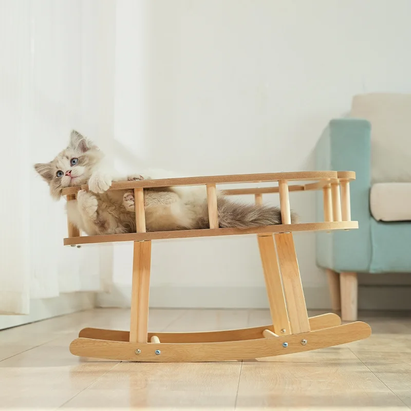 Furora – Houten Kattenhangmat Comfortabel & Duurzaam – Alle Seizoenen