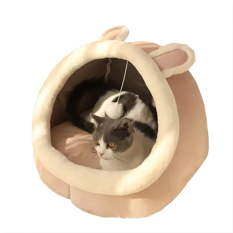 Petora – Katten- en Hondenbed Tent Katoen – Opvouwbaar & Wasbaar