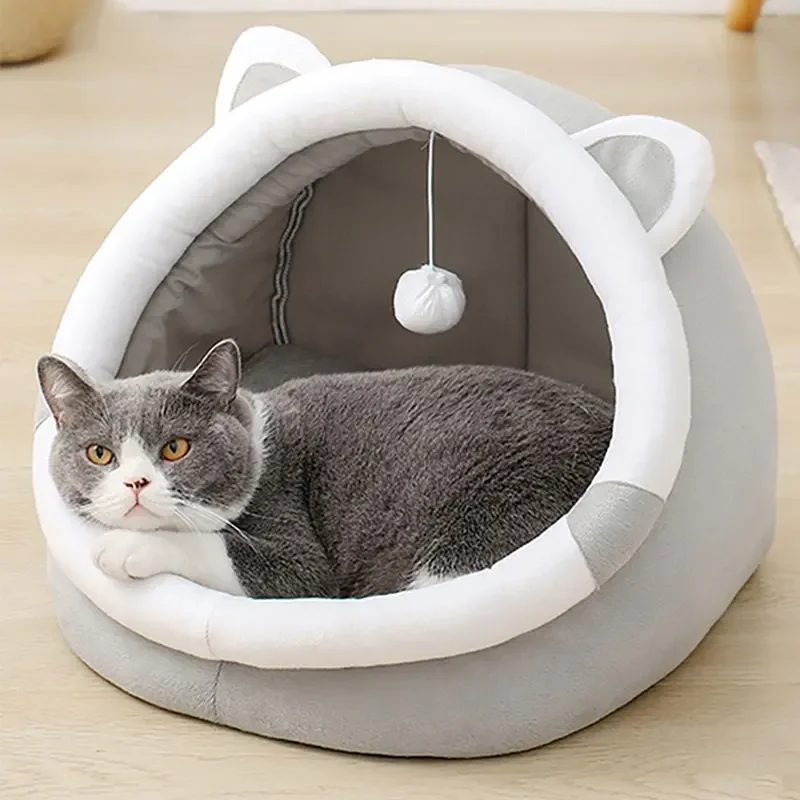 Petora – Katten- en Hondenbed Tent Katoen – Opvouwbaar & Wasbaar