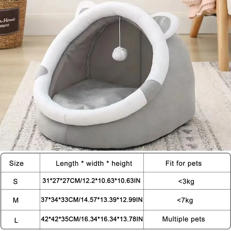 Petora – Katten- en Hondenbed Tent Katoen – Opvouwbaar & Wasbaar