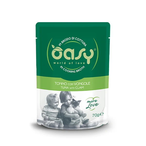 Oasy MORE LOVE Gatto 70g • Tonno con Vongole