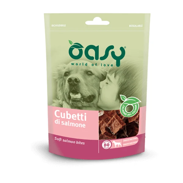 Oasy SNACK - Cubetti di salmone