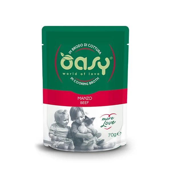 Oasy MORE LOVE Gatto 70gr • Manzo