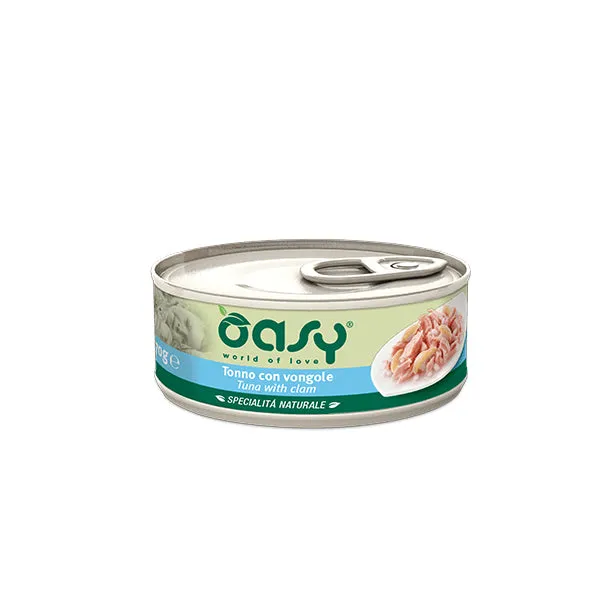 Oasy Umido Gatto SPECIALITÀ NATURALE • Tonno con Vongole